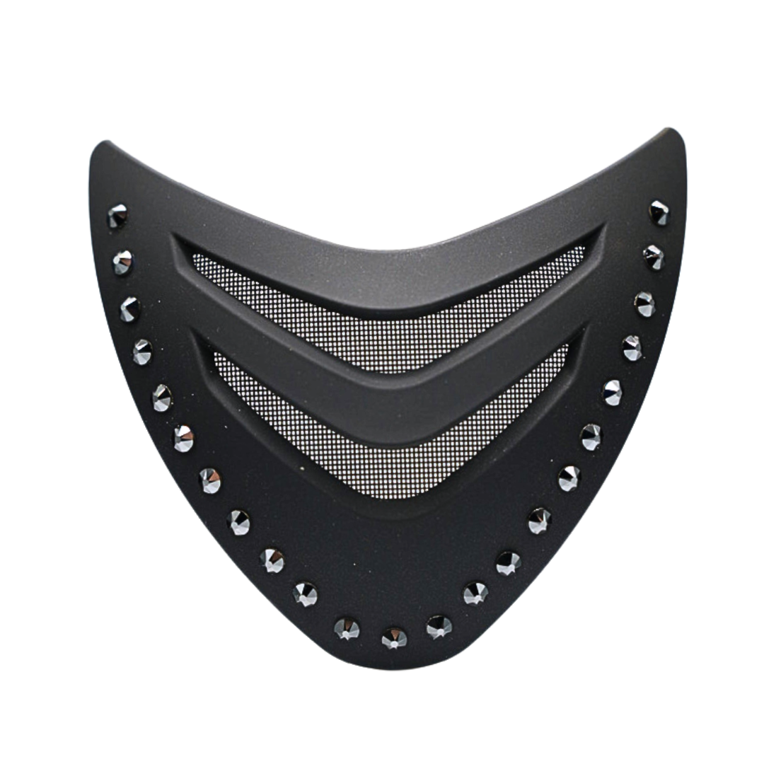 OneK® Crystal CCS Front Shield - Black Matte Black Crystal