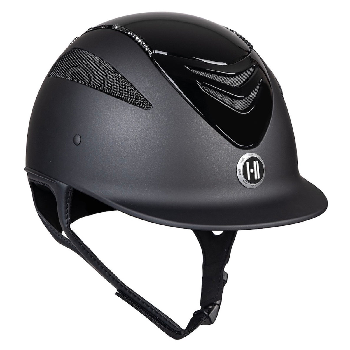 MIPS™ CCS Defender Helmet - Black Gloss with Black Crystal Rail