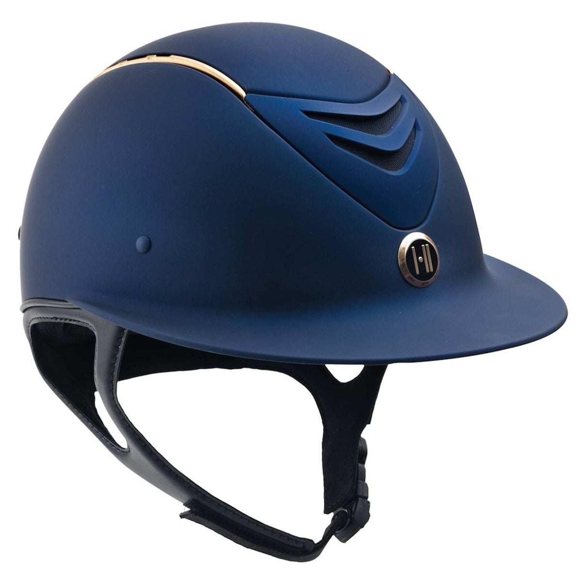 MIPS™ CCS Avance Wide Brim Helmet - Navy Matte with Rose Gold Rail